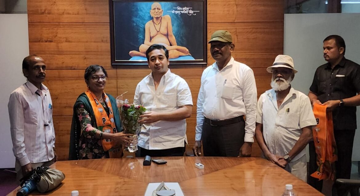 *देवगड जामसांडे नगरपंचायतीच्या उपनगराध्यक्ष व राष्ट्रवादीच्या सदस्या मिताली सावंत यांनी भाजपमध्ये प्रवेश केला*