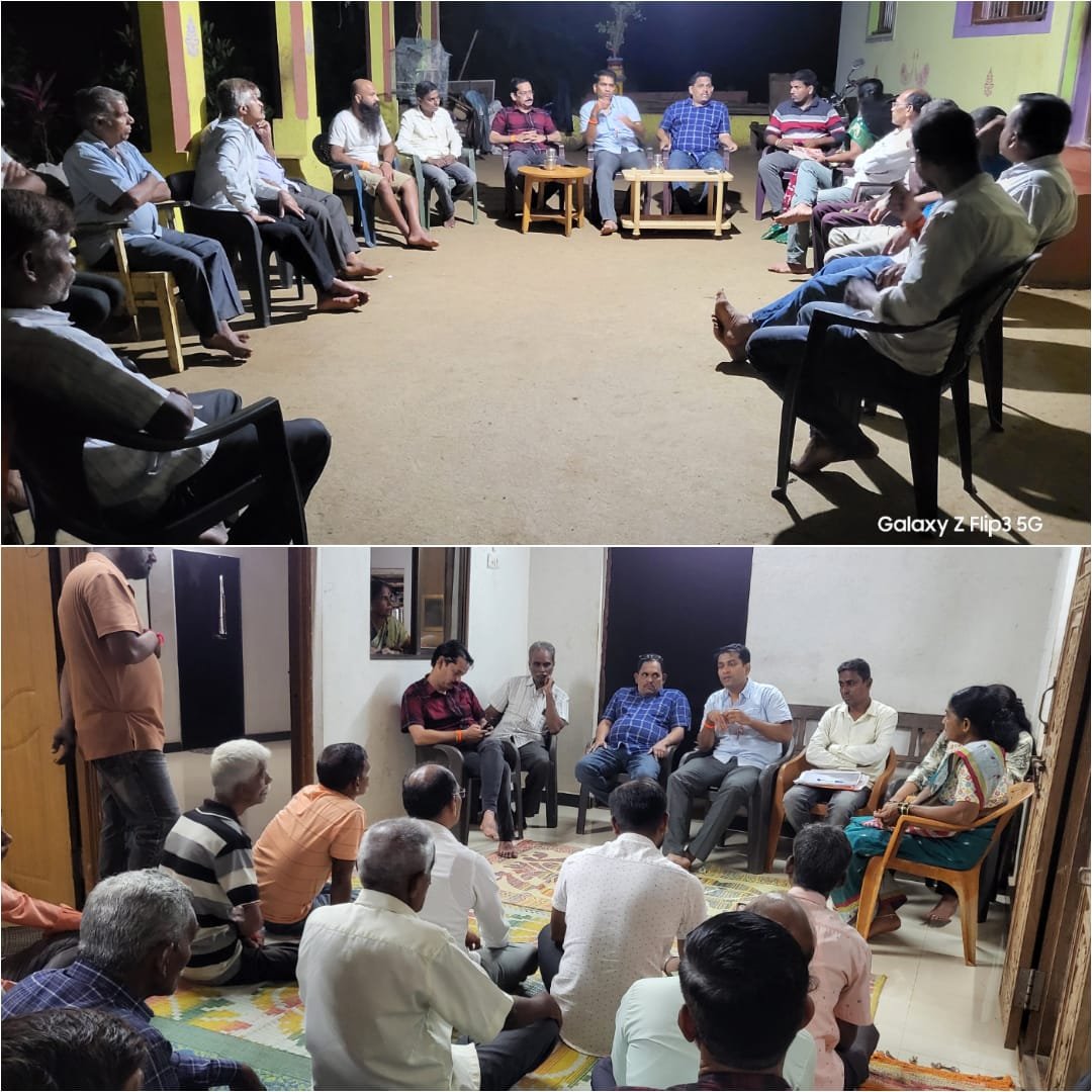 कणकवली कलमठ विभागातील सातरल-कासरल येथे शिवसेना उ.बा.ठा पक्षाच्या प्रमुख पदाधिकाऱ्यांची बैठक संपन्न