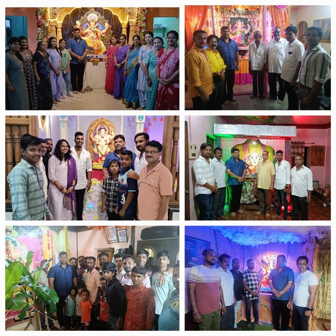 आमदार वैभव नाईक यांनी यावर्षी ९०० पेक्षा जास्त घरगुती गणपतींचे घेतले दर्शन