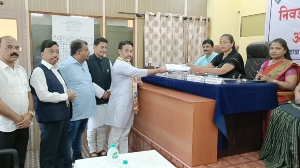 निलेश राणे यांचा उमेदवारी अर्ज दाखल