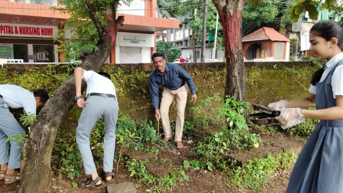 विद्यामंदिर माध्यमिक प्रशालेत जागतिक स्वच्छता दिन साजरा