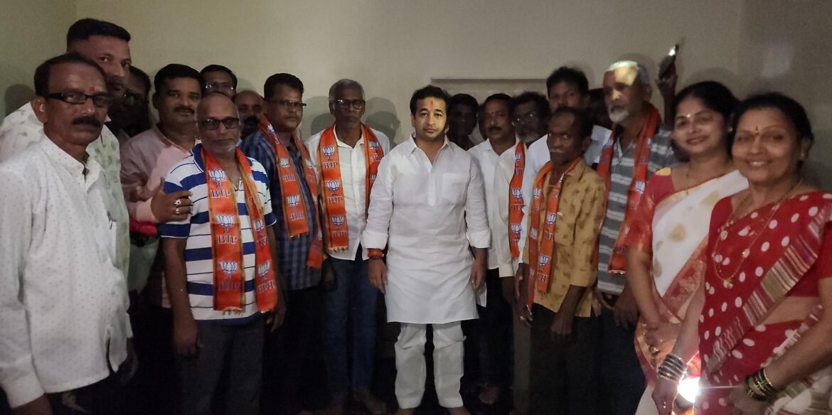आरक्षण बचाव रॅली नंतर खारेपाटण विभागातील नडगिवे बौद्धवाडी येथील असंख्य ग्रामस्थांचा भाजपात प्रवेश