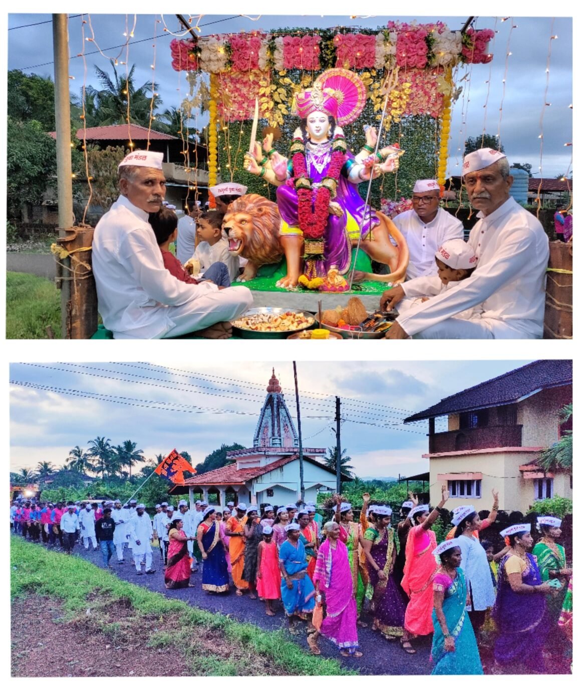 भक्तीमय वातावरणात ‘नवदुर्गा युवा मंडळा’च्या देवी दुर्गा मातेचा विसर्जन सोहळा संपन्न