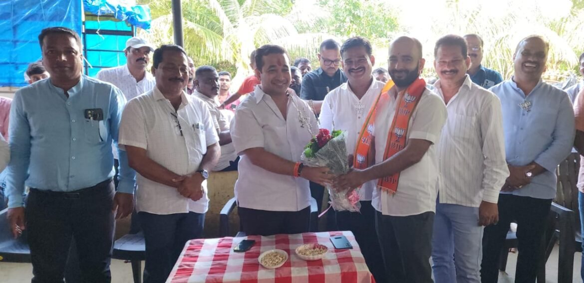 *उ.बा.ठा तरळे उपविभाग प्रमुख प्रथमेश उर्फ भैय्या खटावकर भाजपात दाखल*