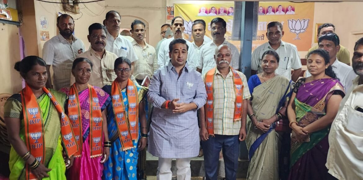 ऐनारी येथील उबाठा गटाच्या ग्रा. पं. सदस्या वैशाली जाधव यांचा कार्यकर्त्यांसह भाजपात प्रवेश