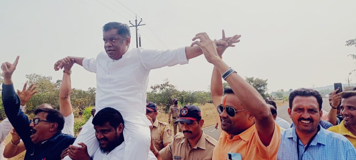 राजापूरात किरण सामंत यांचा विजयी जल्लोष
