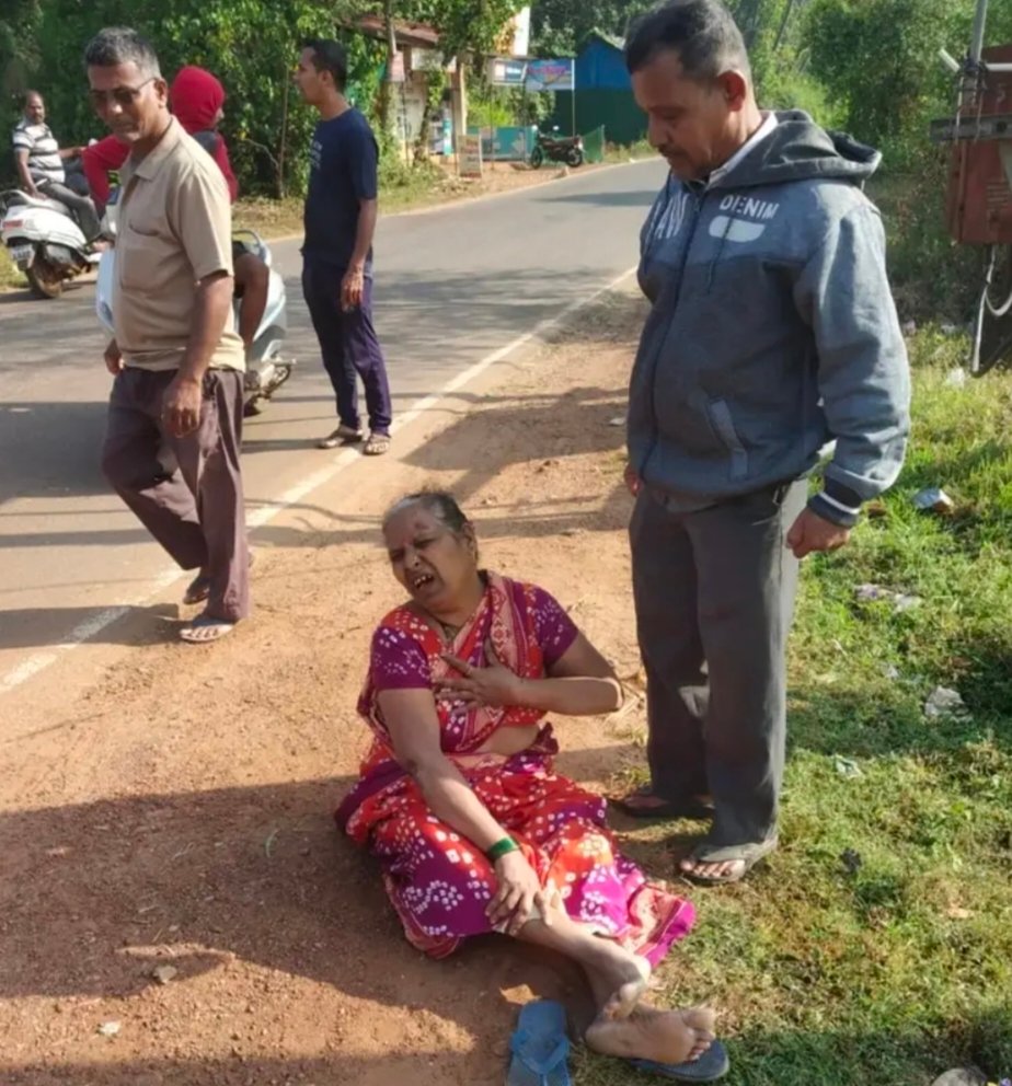 स्पीडब्रेकवर दुचाकीवरून पडून महीला जखमी