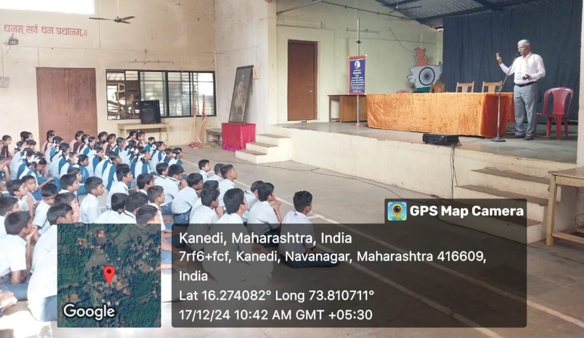 माध्यमिक विद्यामंदिर कनेडी प्रशालेत जीवन विद्या मिशनच्या वतीने प्रबोधन वर्गाचे मागदर्शन