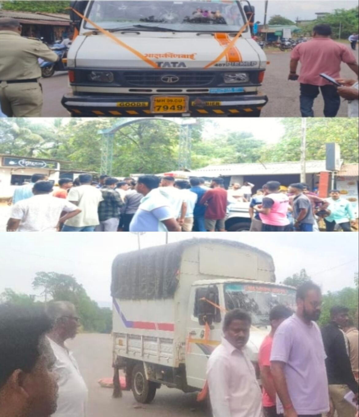झरेबांबर येथे टेम्पोने शाळकरी मुलीला चिरडले