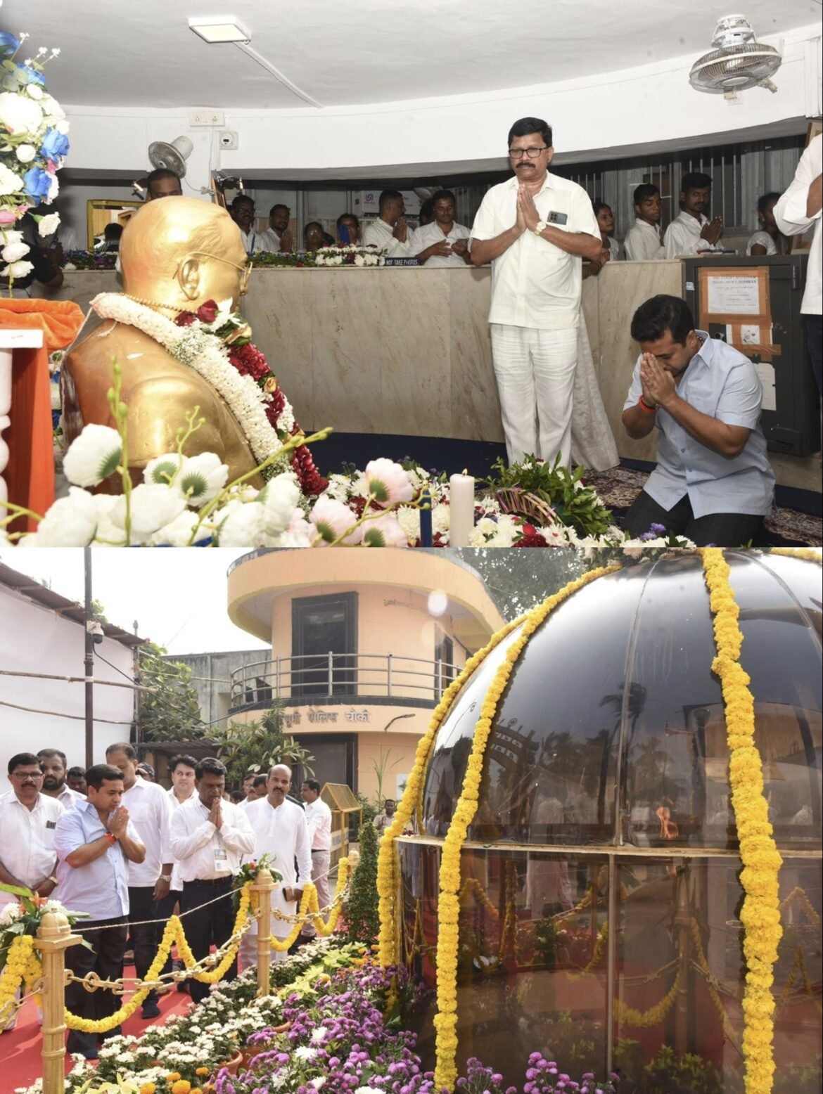 महापरिनिर्वाण दिनानिमित्त आम.नितेश राणेंनी केले डॉ.आंबेडकरांना अभिवादन