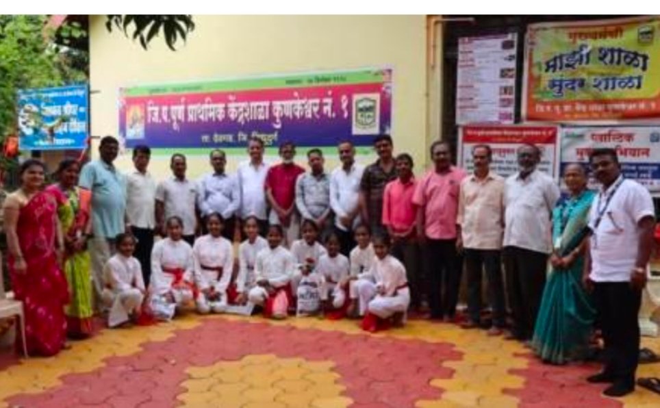 कुणकेश्वर जि. प. केंद्रशाळेत बालोद्यान प्रदान सोहळा संपन्न