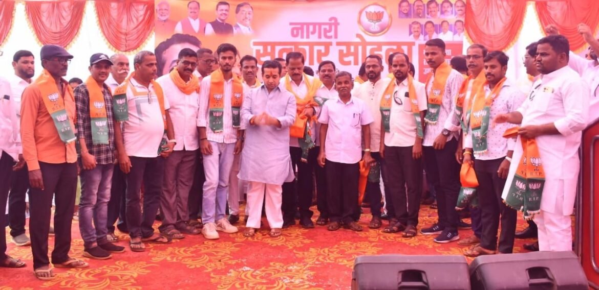 उबाठाचे कुर्ली ग्रा. पं. सदस्य योगेश कदम यांच्यासह असंख्य कार्यकर्त्यांचा भाजपात प्रवेश