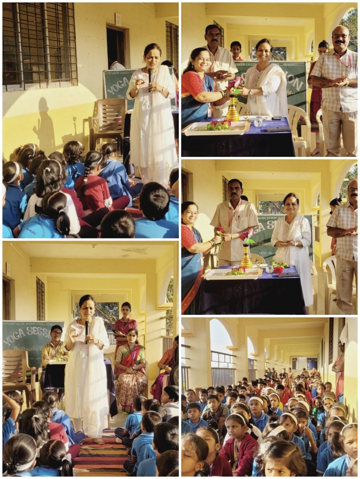 विद्यामंदिर इंग्लिश मिडीयम,कणकवली प्रशालेमध्ये आनंदी शनिवार या उपक्रमा अंतर्गत “योगा प्रात्यक्षिक सत्र” संपन्न