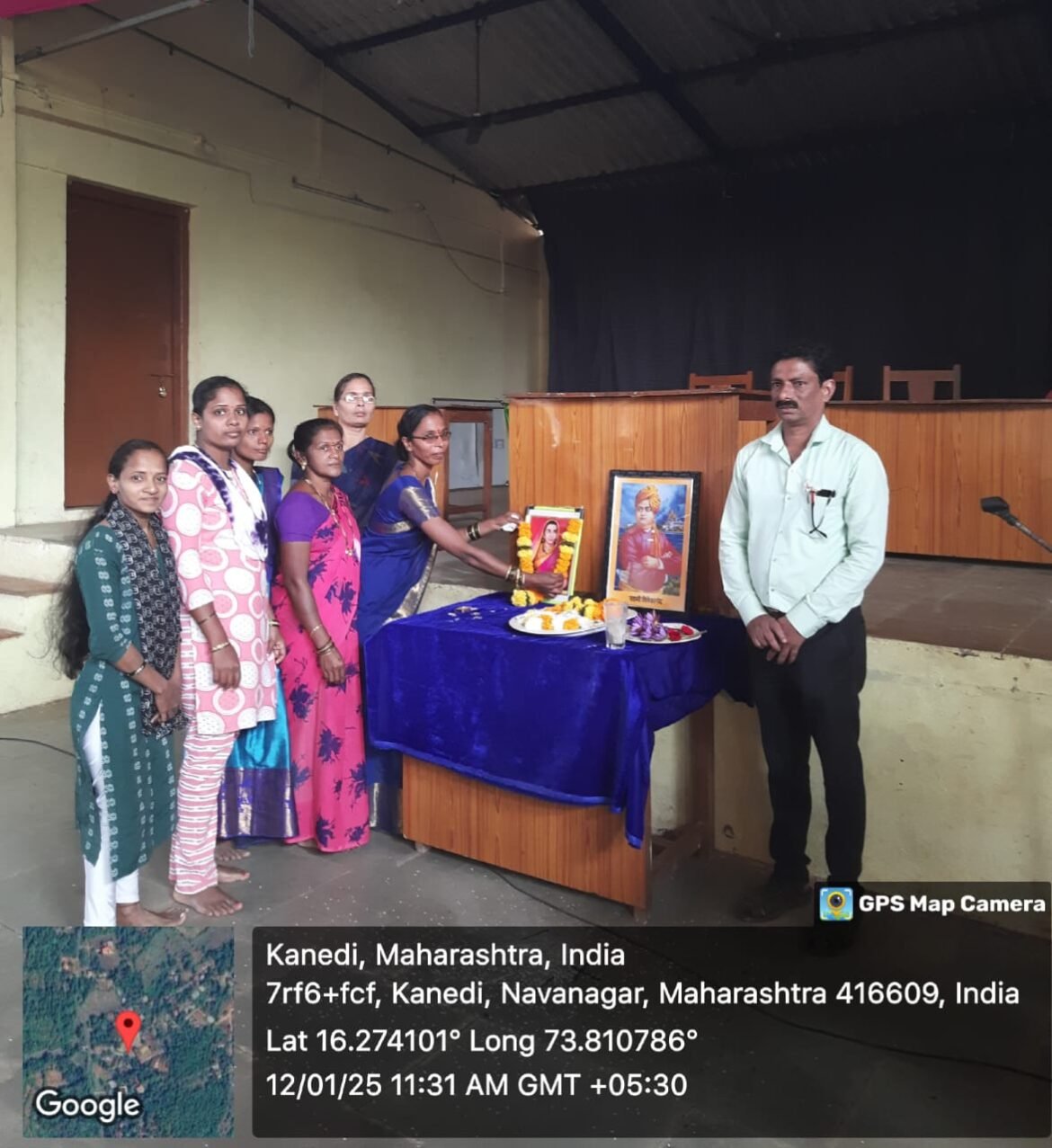 माध्यमिक विद्यामंदिर कनेडी प्रशालेत राजमाता जिजाऊ व युगपुरुष स्वामी विवेकानंद यांची जयंती उत्साहात साजरी