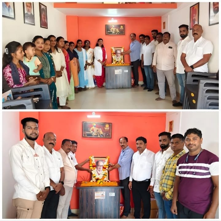 *मालवण मध्ये हिंदू हृदय सम्राट मा. बाळासाहेब ठाकरे यांच्या प्रतिमेस पुष्पहार अर्पण करून जयंती साजरी*