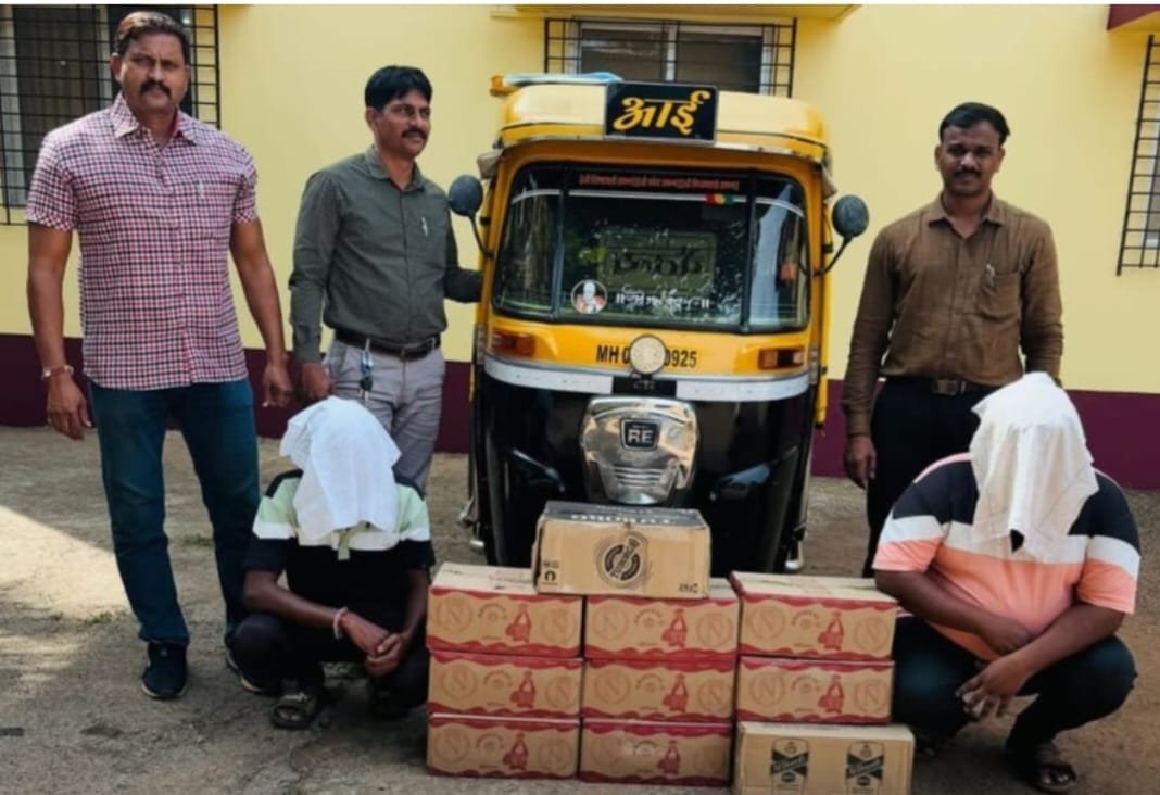 ओसरगाव येथे ५३ हजारच्या दारुसह २ लाखाचा मुद्देमाल जप्त : दोघांवर गुन्हा दाखल