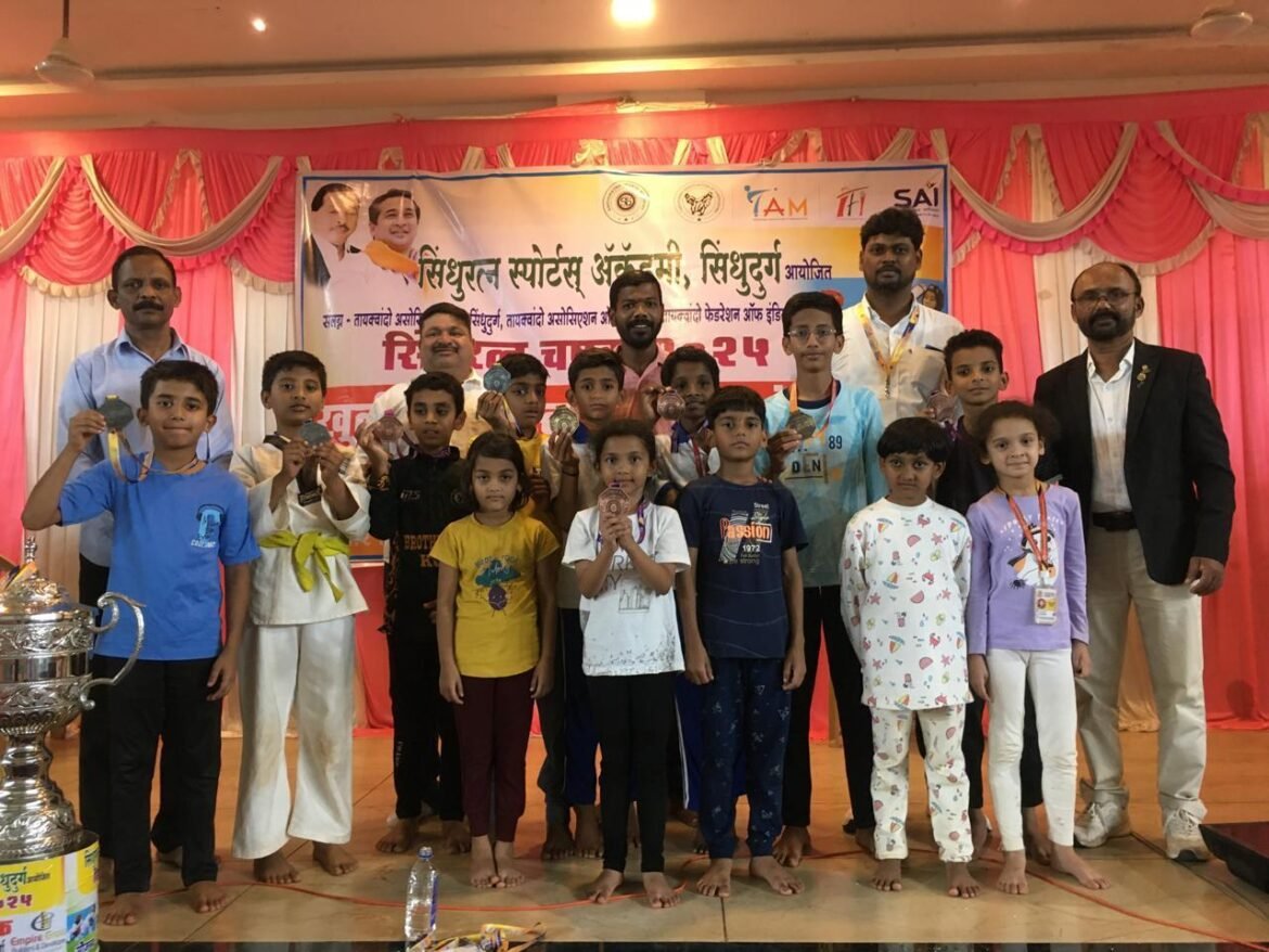 जिल्हास्तरीय खुल्या तायक्कांदो स्पर्धेत नडगिवे नॅशनल इंग्लिश मिडीयम स्कूलच्या विद्यार्थ्यांचे यश