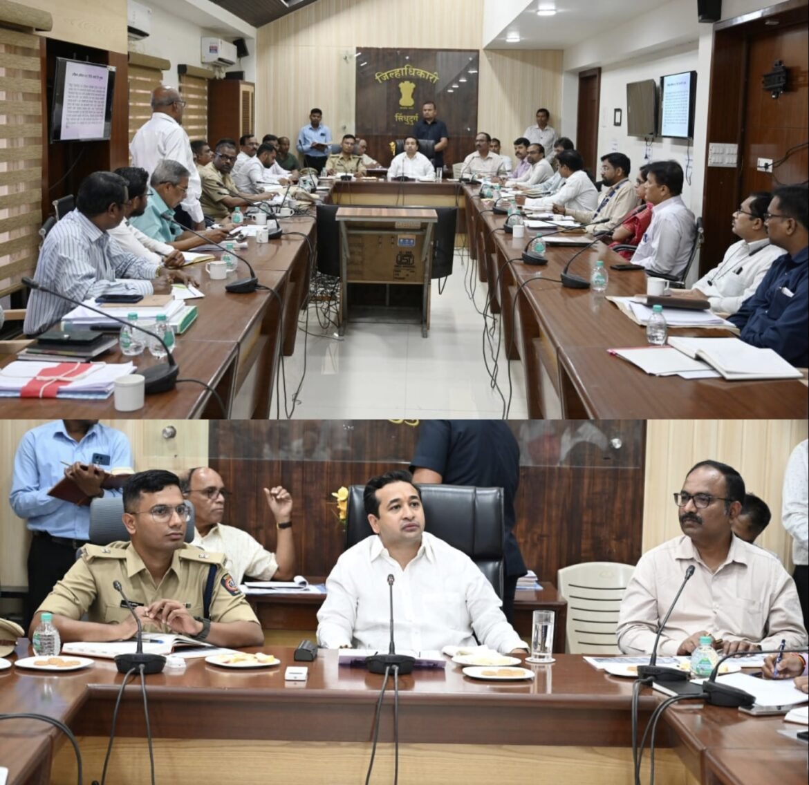 आंगणेवाडी नियोजन बैठक : सुविधेसह भाविकांच्या सुरक्षिततेला प्राधान्य -पालकमंत्री नितेश राणे