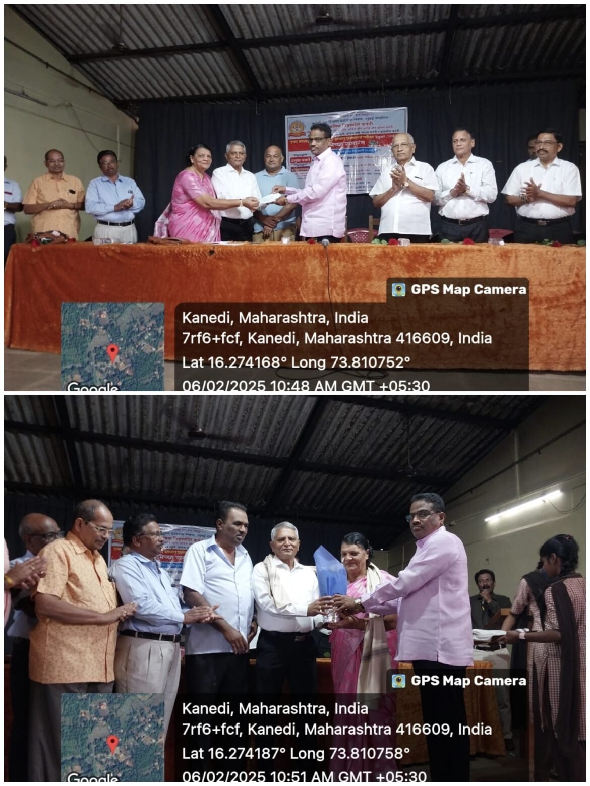 कनेडी प्रशालेचे माजी मुख्याध्यापक तथा प्राचार्य यांच्या कडून स्नेहबंध इमारतीस देणगी