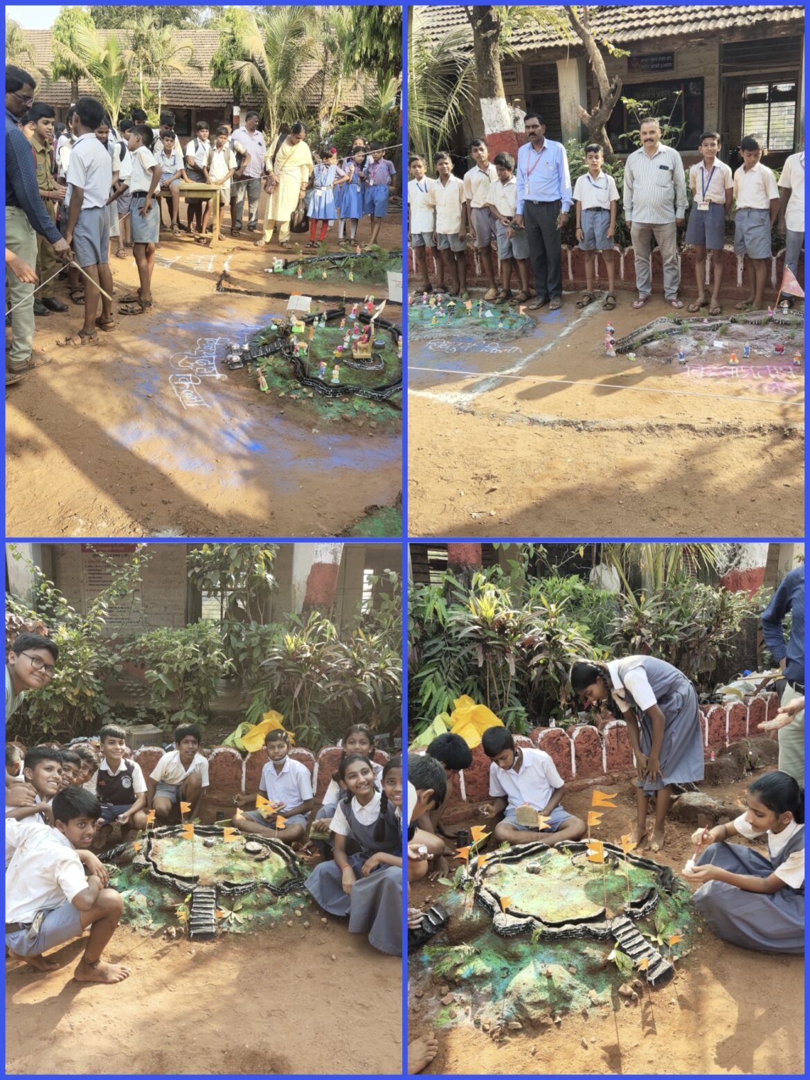 विद्यामंदिर माध्यमिक प्रशालेत किल्ले बांधणीच्या रुपात अवतरली शिवशाही
