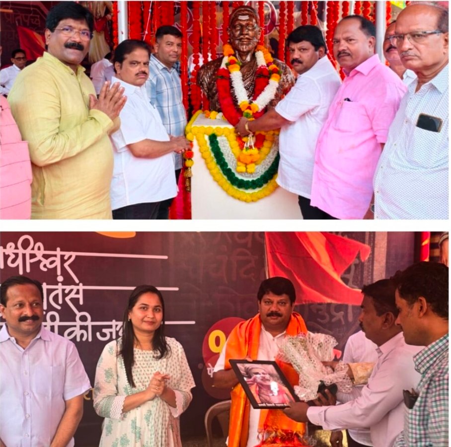 राष्ट्रवादी काँग्रेस जिल्हाध्यक्ष अबिद नाईक यांनी केले छत्रपतींना अभिवादन