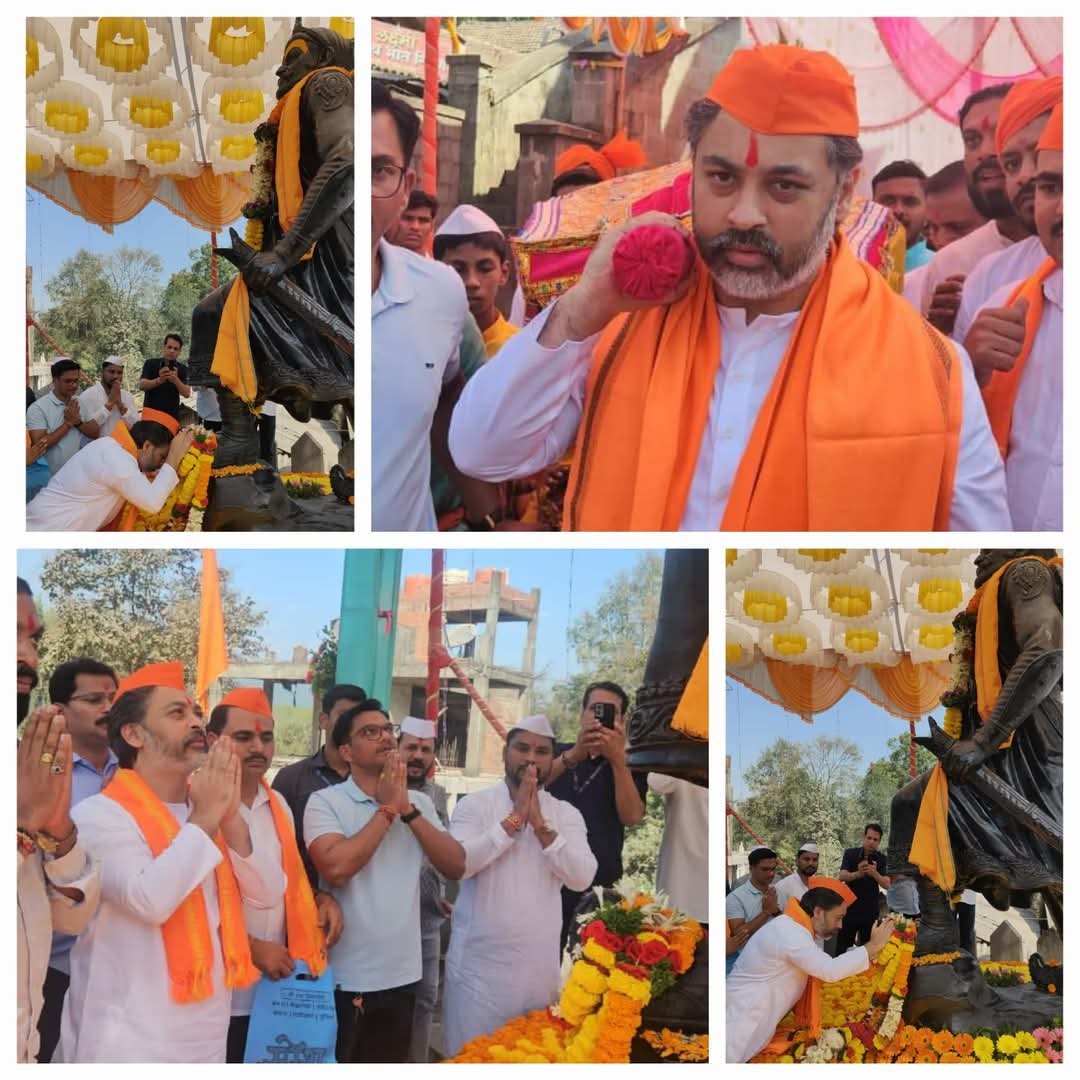 रत्नागिरीत छत्रपती संभाजी महाराज यांच्या राज्याभिषेक सोहळ्याला आमदार निलेश राणे यांनी लावली उपस्थिती