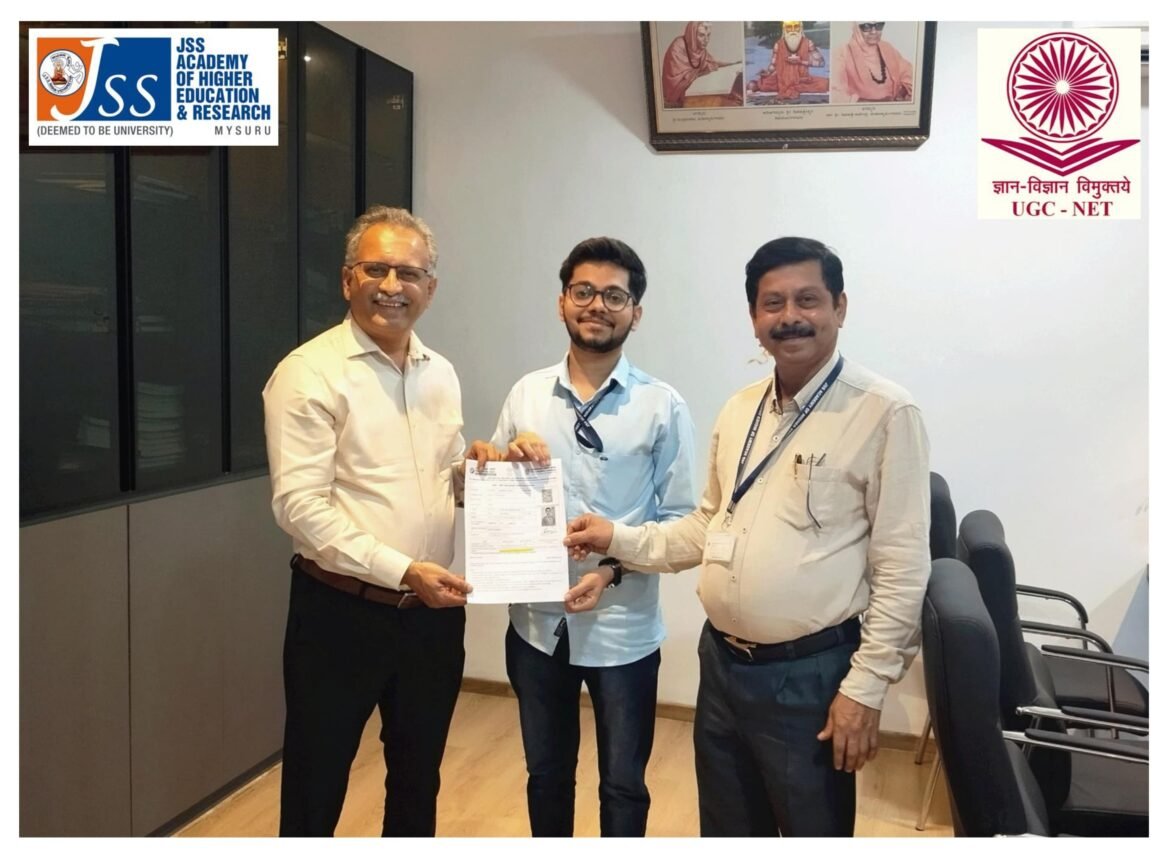 *कुमार दुर्गेश परेश बिडये याने भारत सरकारच्या शिक्षण मंत्रालयामार्फत घेतली जाणारी युजीसी-नेट (UGC -NET ) परीक्षा यशस्विरित्या उत्तीर्ण*