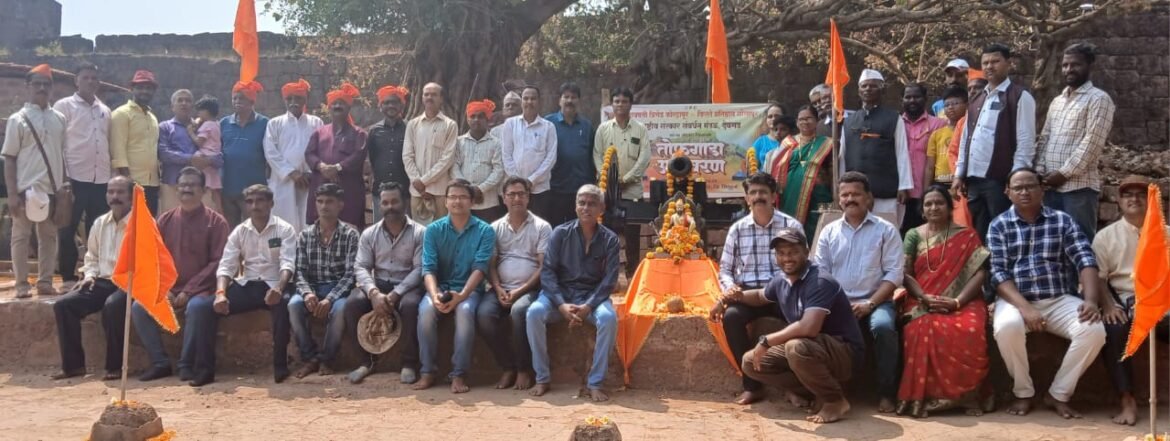 *छत्रपती ब्रिगेड मार्फत विजयदुर्ग किल्ल्यावर तोफगाडा लोकार्पण सोहळा*