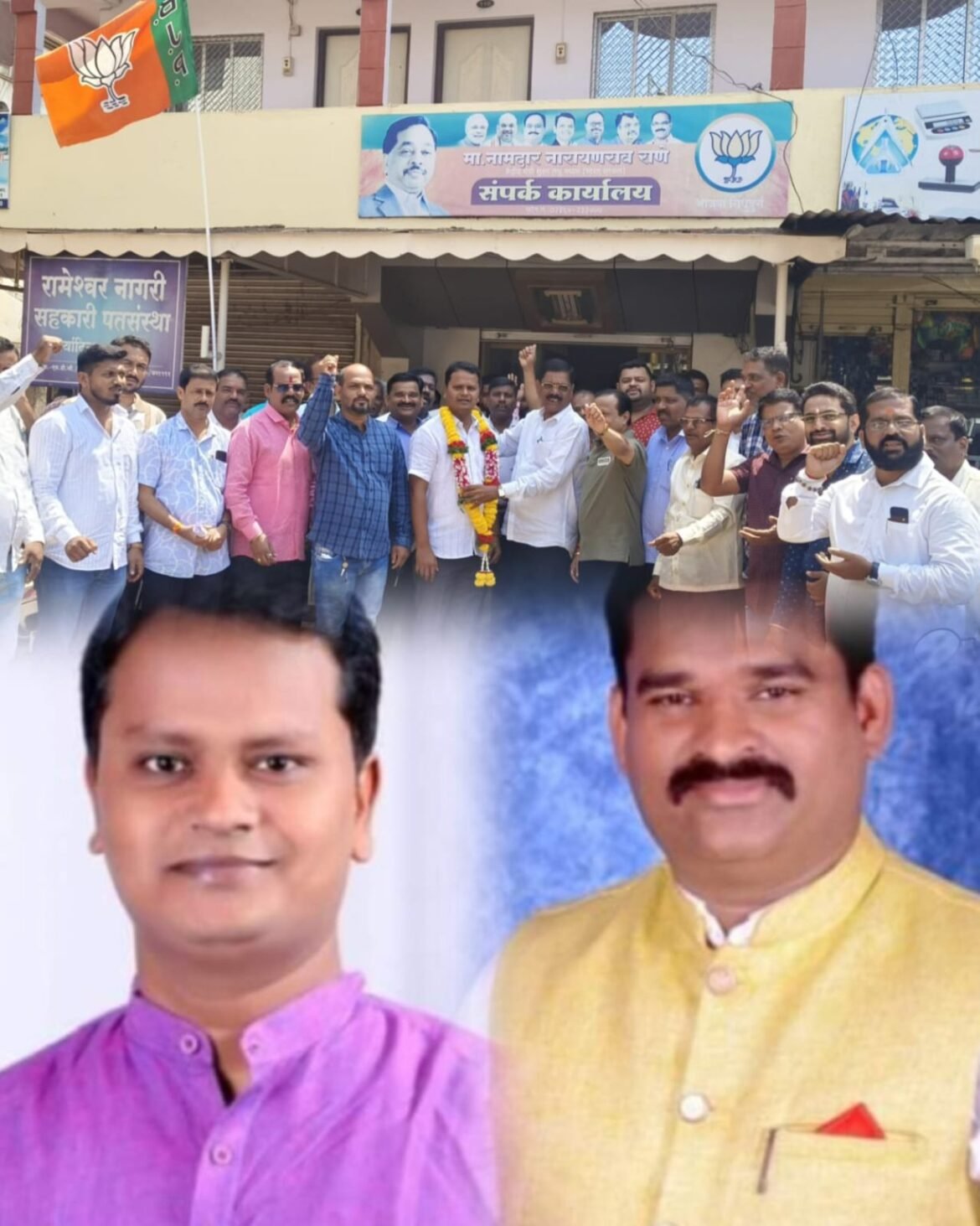 कणकवली भाजपा तालुकाध्यक्षपदी दिलीप तळेकर, मिलींद मेस्त्री यांची फेरनिवड