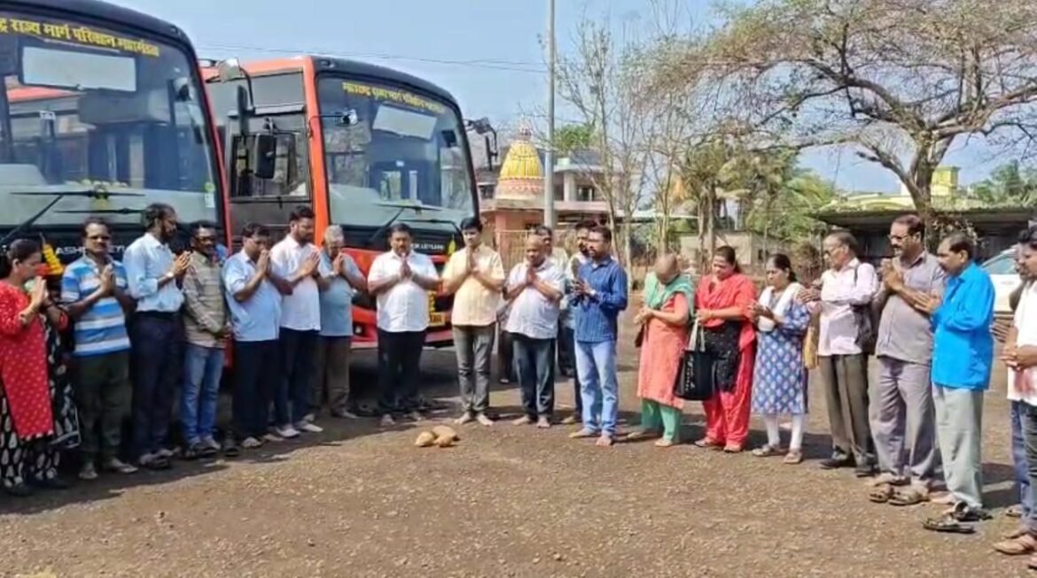 *पालकमंत्री नितेश राणेंच्या प्रयत्नाने विजयदुर्ग डेपोला नवीन बसेस*