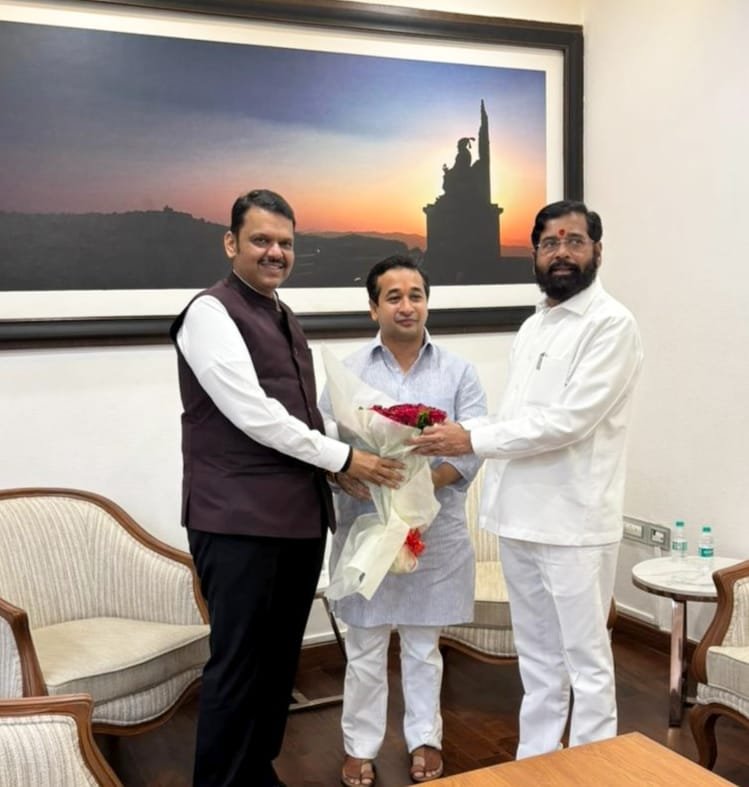 मुख्यमंत्री देवेंद्र फडणवीस, उपमुख्यमंत्री एकनाथ शिंदे यांनी मंत्री नितेश राणे यांना दिल्या वाढदिवसाच्या शुभेच्छा