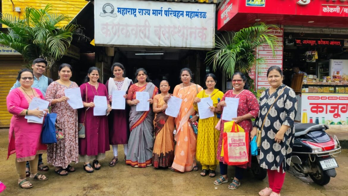 कणकवली बस स्थानक परिसरात महाराष्ट्र स्त्री मुक्ती संघटनेमार्फत महिला सेफ्टी ऑडिट