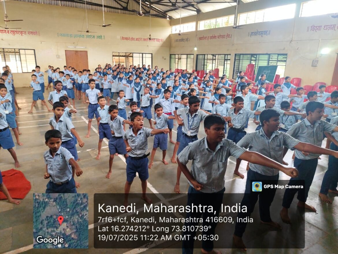 माध्यमिक विद्यामंदिर कनेडी प्रशालेत आनंददायी शनिवार उपक्रम