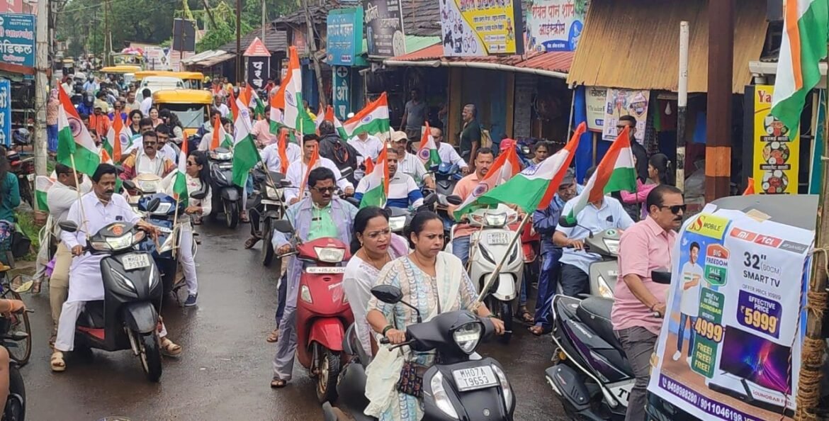 मालवणात निघाली तिरंगा रॅली; देशभक्तीपर घोषणांनी आसमंत दुमदूमला