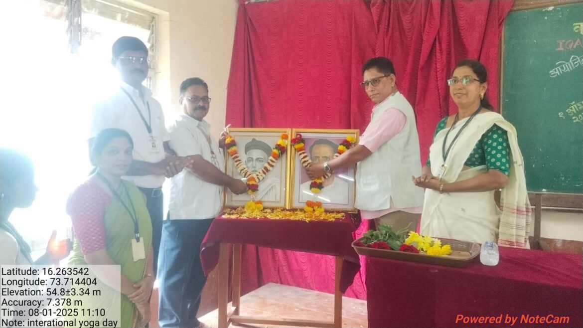 कणकवली महाविद्यालयात लोकशाहीर अण्णा भाऊ साठे यांची जयंती व लोकमान्य टिळक यांची पुण्यतिथी साजरी