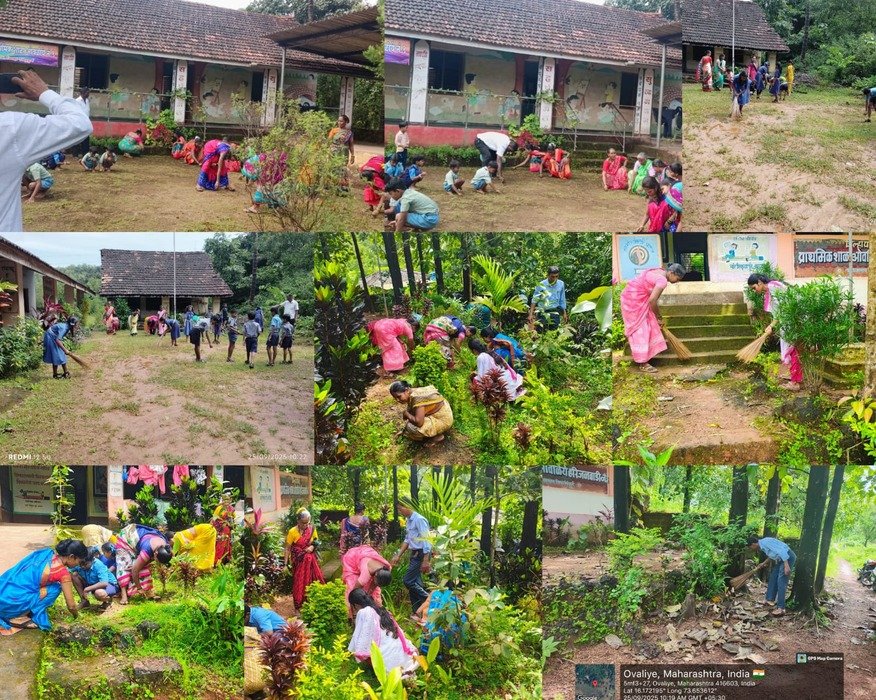 *ओवळीये ग्रामपंचायतीत ‘स्वच्छता ही सेवा’ उपक्रमाची उत्साही अंमलबजावणी*