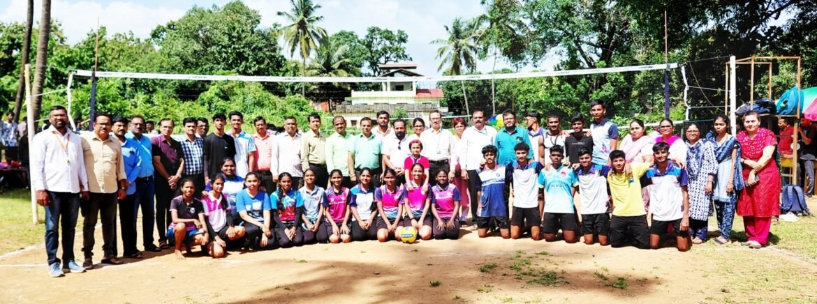 तालुकास्तरीय व्हॉलीबॉल स्पर्धेत खर्डेकर महाविद्यालयाची बाजी