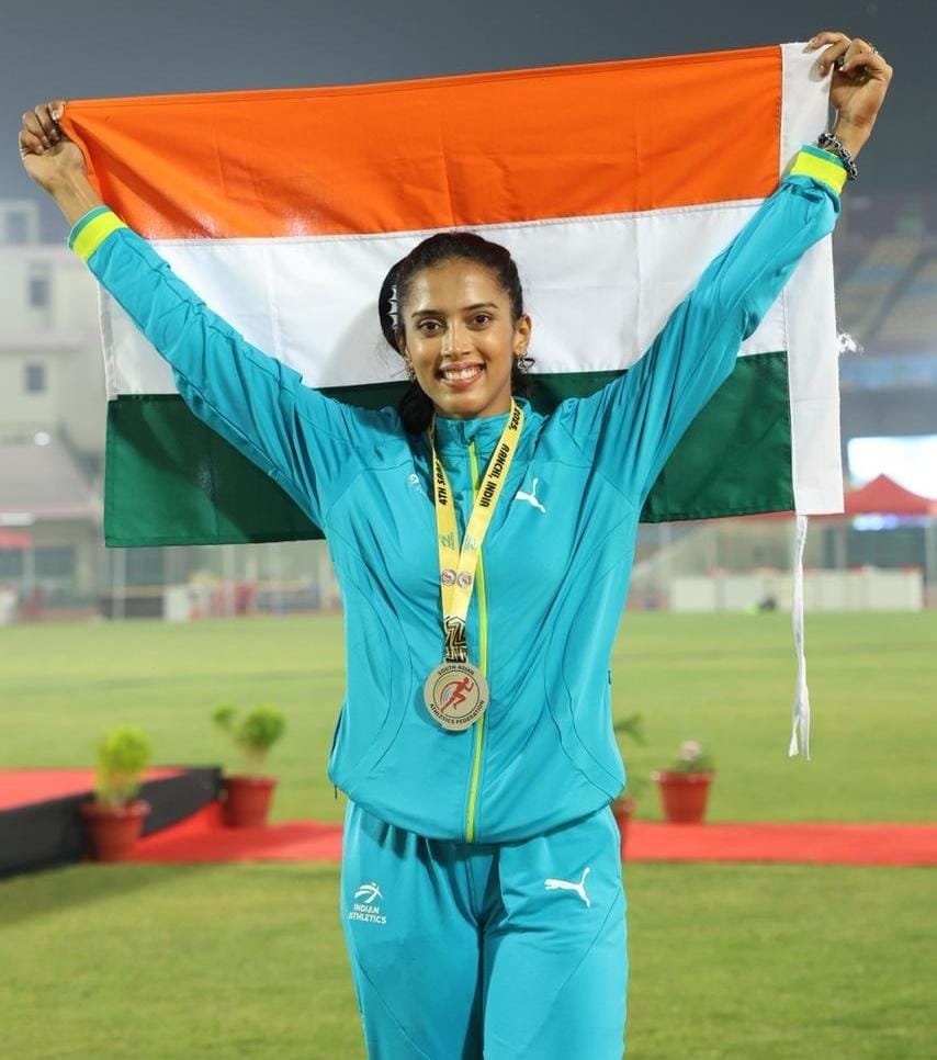 दक्षिण आशियाई अॅथलेटिक्स चॅम्पियनशिपमध्ये महाराष्ट्राच्या पूर्वा हितेश सावंत हिने पटकावले रौप्य पदक