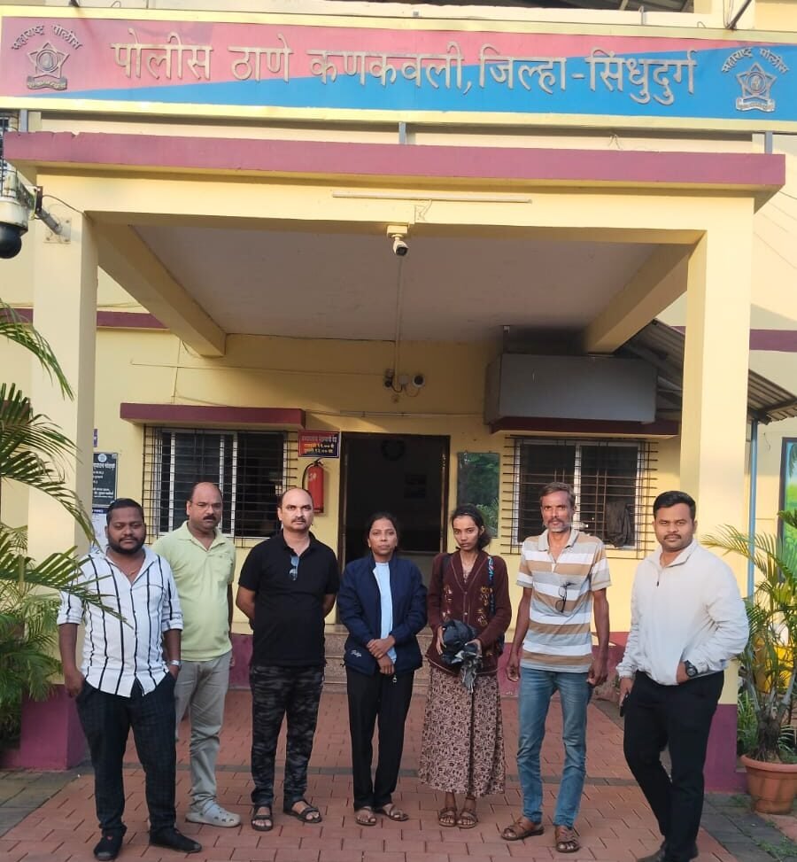 बेपत्ता महाविद्यालयीन तरुणी सापडली — कणकवली पोलिसांची अवघ्या २४ तासांत शोधमोहीम यशस्वी