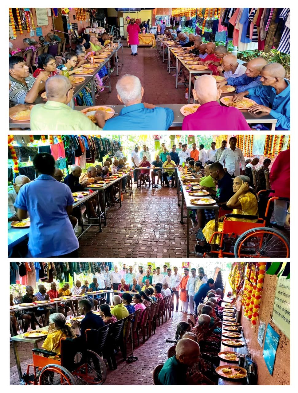 दिविजा वृध्दाश्रमास नवदुर्गा युवा मंडळाकडुन अन्नदान- मंडळाच्या स्तृत्य उपक्रमांचे सर्वत्र कौतुक