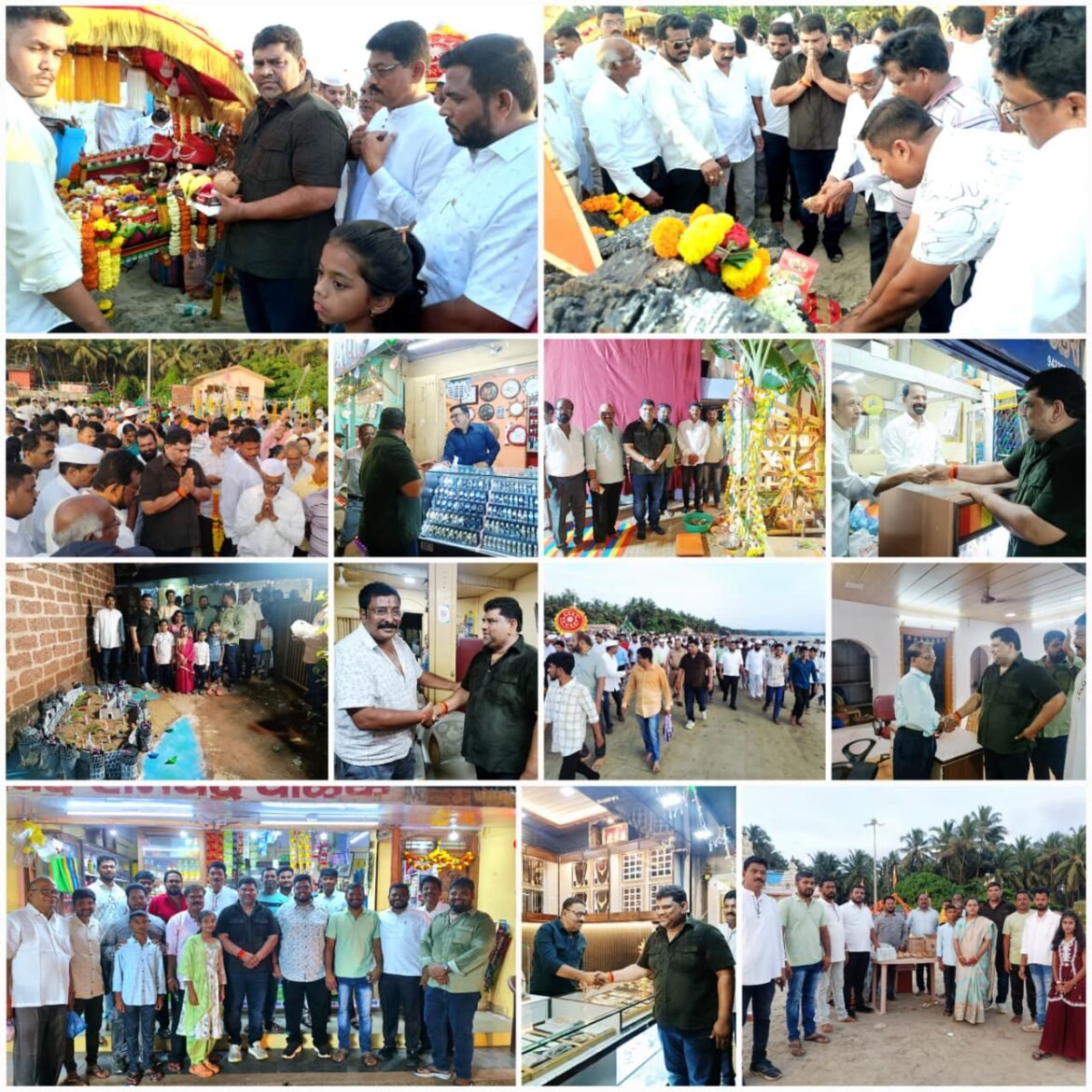 श्री देव रामेश्वर- नारायण पालखी सोहळ्यात वैभव नाईक यांनी सहभागी होत घेतले दर्शन