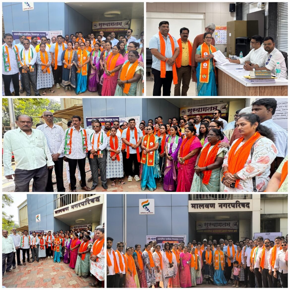 शिवसेना उद्धव बाळासाहेब ठाकरे पक्षाने जोरदार शक्तिप्रदर्शन करत नगराध्यक्ष व नगरसेवकांचे अर्ज केले दाखल