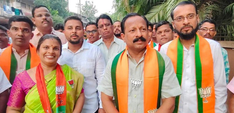 कणकवली नगरपंचायत निवडणुकीत भाजपा उमेदवारांच्या प्रचार फेरीला उत्स्फूर्त प्रतिसाद