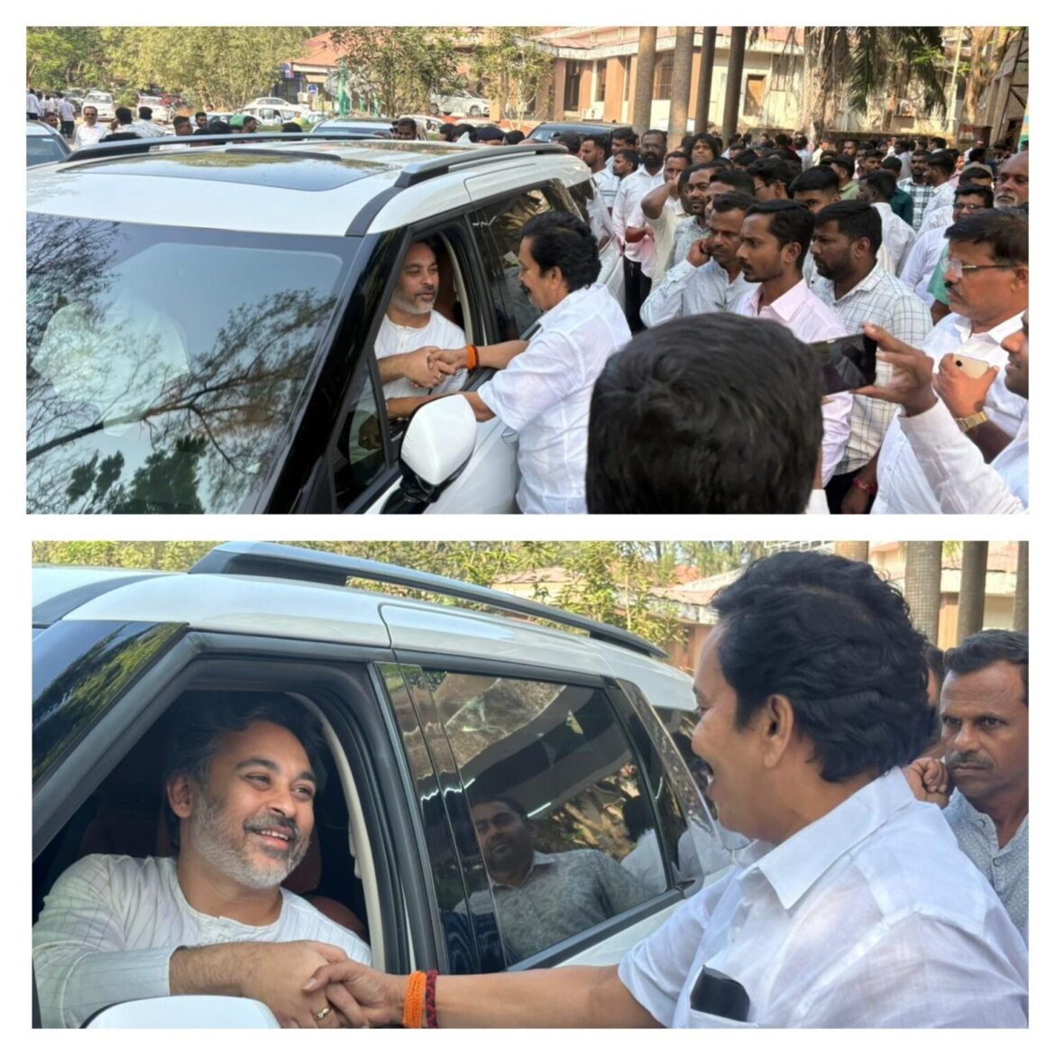 आमदार निलेश राणे, नगराध्यक्ष संदेश पारकर यांची भेट