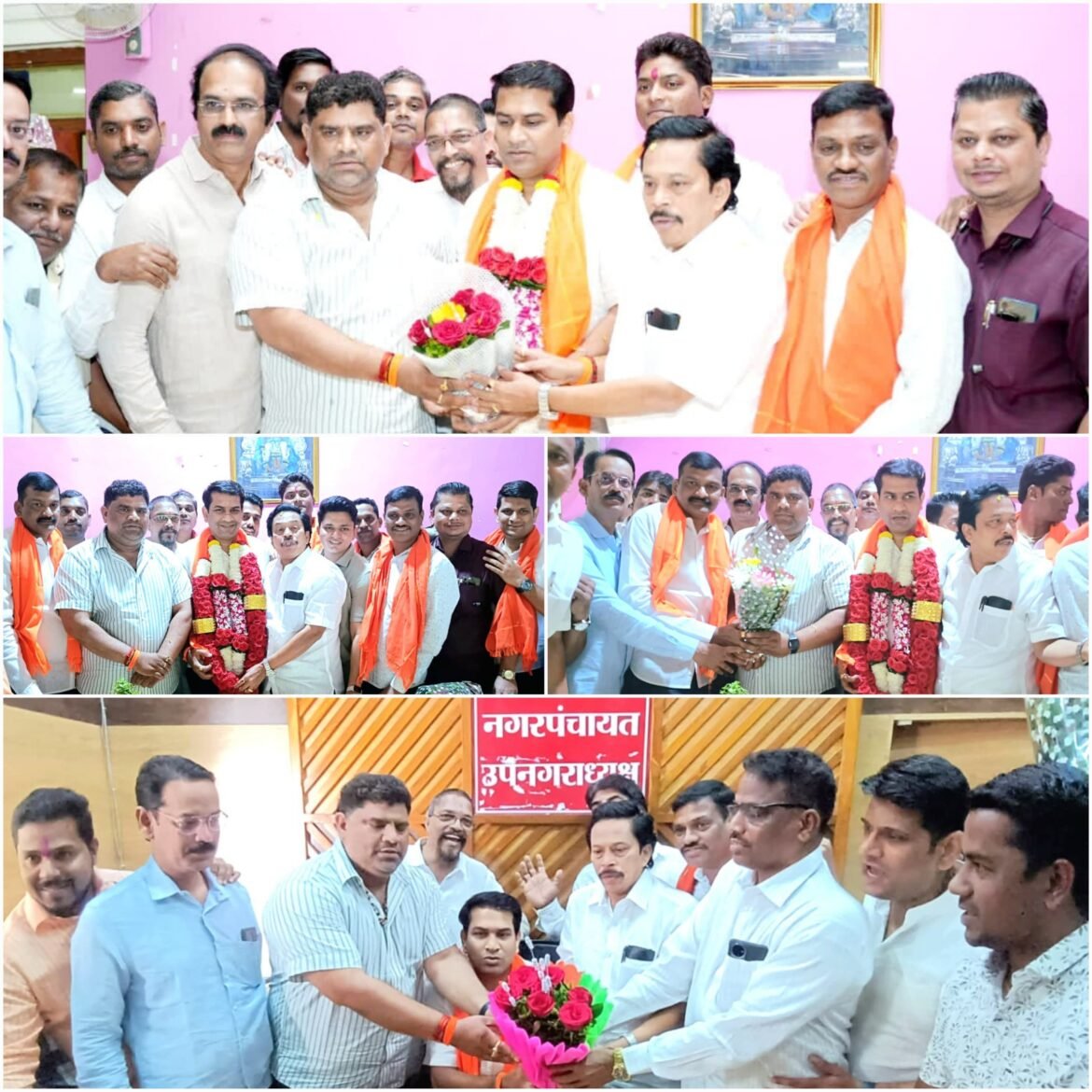 कणकवली उपनगराध्यक्षपदी विजयी झाल्याबद्दल सुशांत नाईक यांचे मा.आम. वैभव नाईक, नगराध्यक्ष संदेश पारकर, सतीश सावंत यांनी केले अभिनंदन