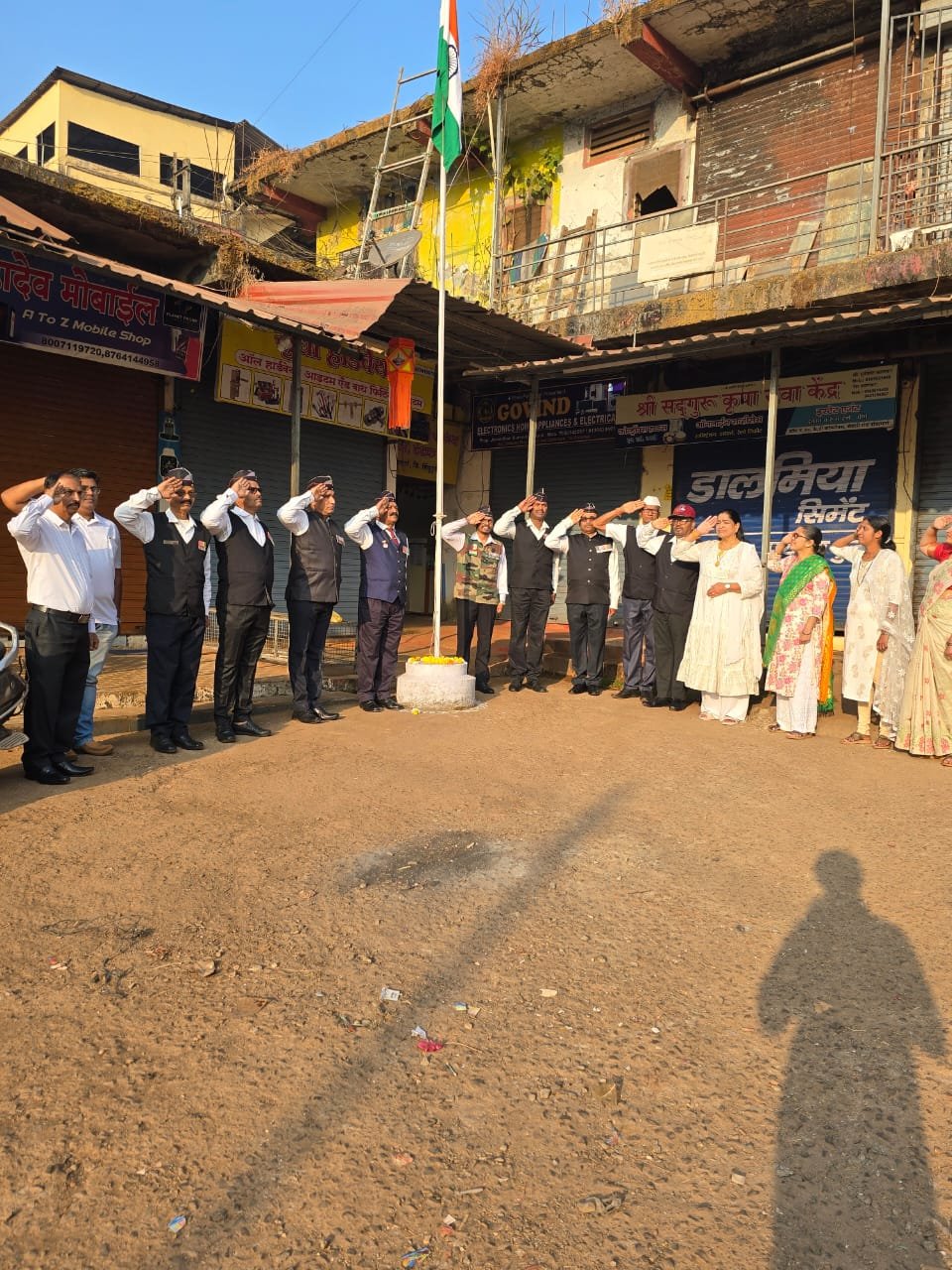 शिस्त, गौरव आणि देशप्रेम : माजी सैनिक पतसंस्थेत प्रजासत्ताक दिन साजरा.