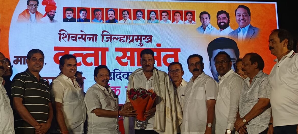 शिवसेना जिल्हाप्रमुख श्री दत्ताजी सामंत यांना वाढदिवसानिमित्त नगराध्यक्ष श्री संदेशजी पारकर यांनी दिल्या शुभेच्छा..!