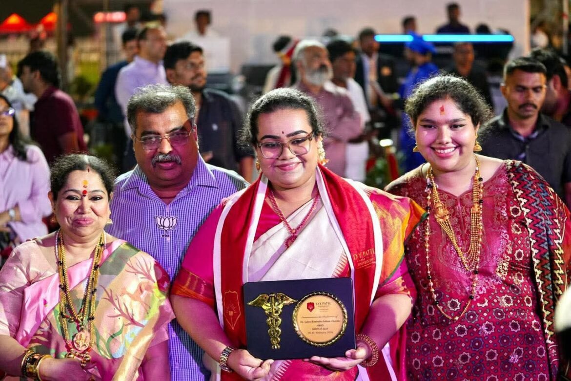 *भाजप प्रदेशाध्यक्ष रवींद्र चव्हाण यांच्या कन्येचे यश; सलोनी चव्हाण आता ‘डॉक्टर’, दीक्षांत सोहळा संपन्न*