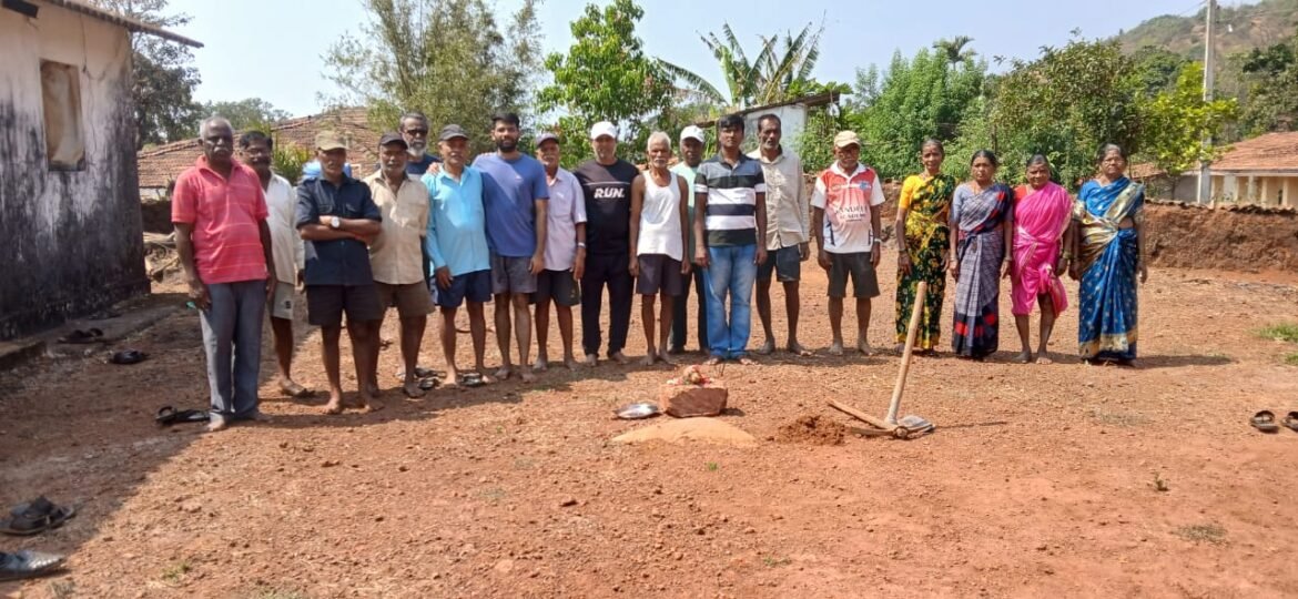 तेरवण पेंढरेवाडी ग्रामविकासाला चालना; पत्रा शेडचे भूमीपूजन उत्साहात