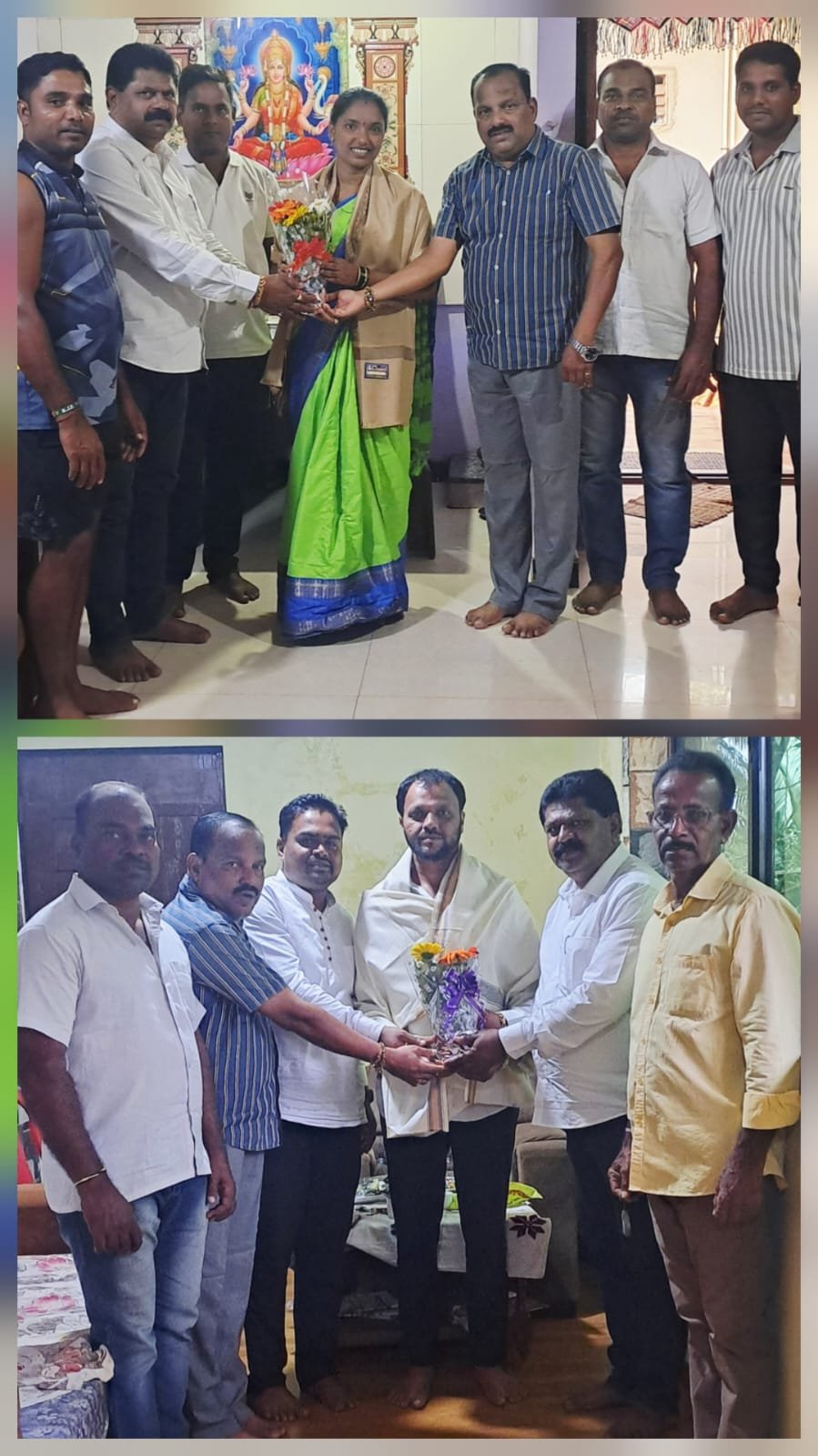 *रेडी जि.प चे प्रीतेश राऊळ व रेडी प.स.च्या प्रीयांका घाटवळ यांचा भाजप पदाधिकाऱ्यांकडून सत्कार.*